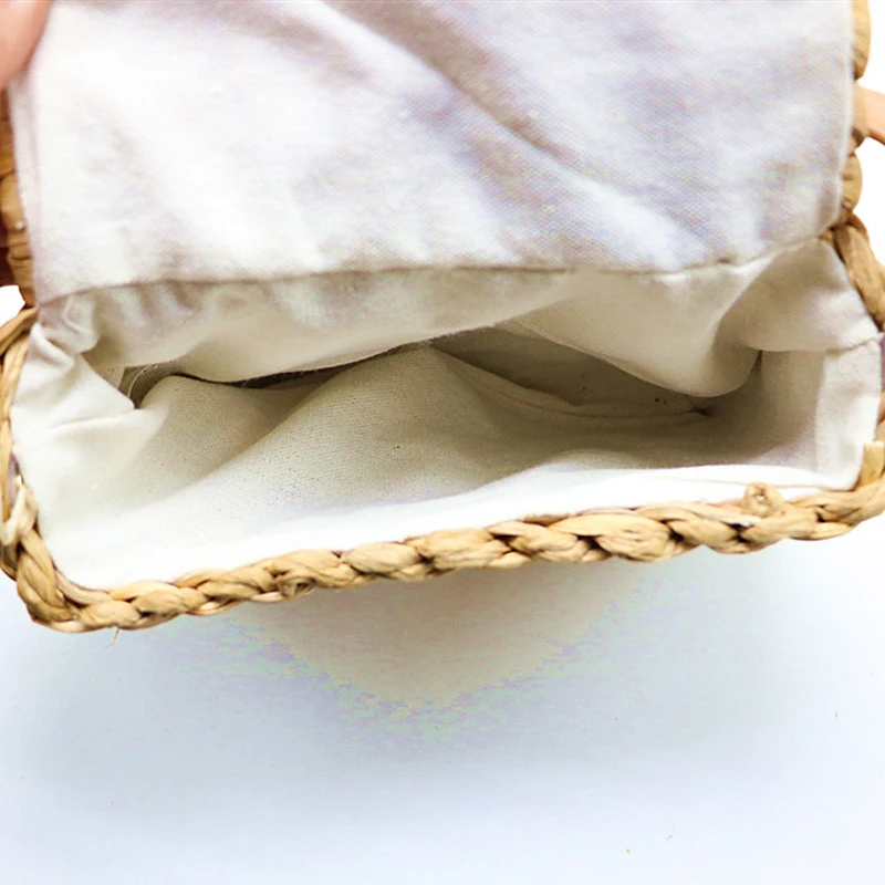 Женская соломенная сумка мессенджер XMESSUN Пляжная плетеная на плечо дорожная для