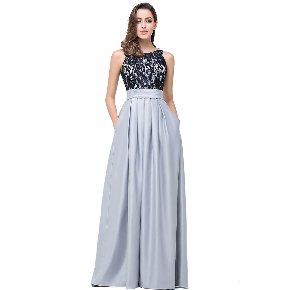 cheap silver evening gowns