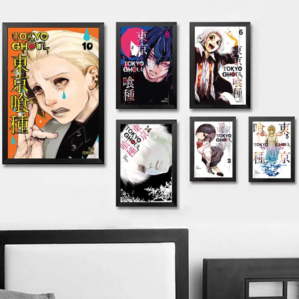 Canvas Pictures Home Decoration Nordic Style Tokyo Ghoul Paintings Wall Art HD Printed Watercolor For Living Room Poster Modular | Дом и сад