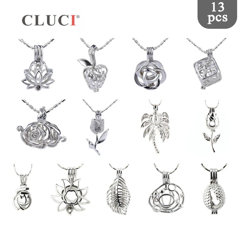 CLUCI 13 шт./компл. оптовая продажа подвеска в виде цветов растений для женщин