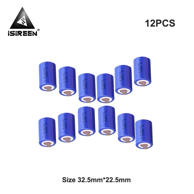

1300mAh 4/5 Subc Ni CD Cells Accumulator Electric Toys Flashlight 1.2V Rechargeable SC Ni-CD Batteries Power Tool Battery 9.6V