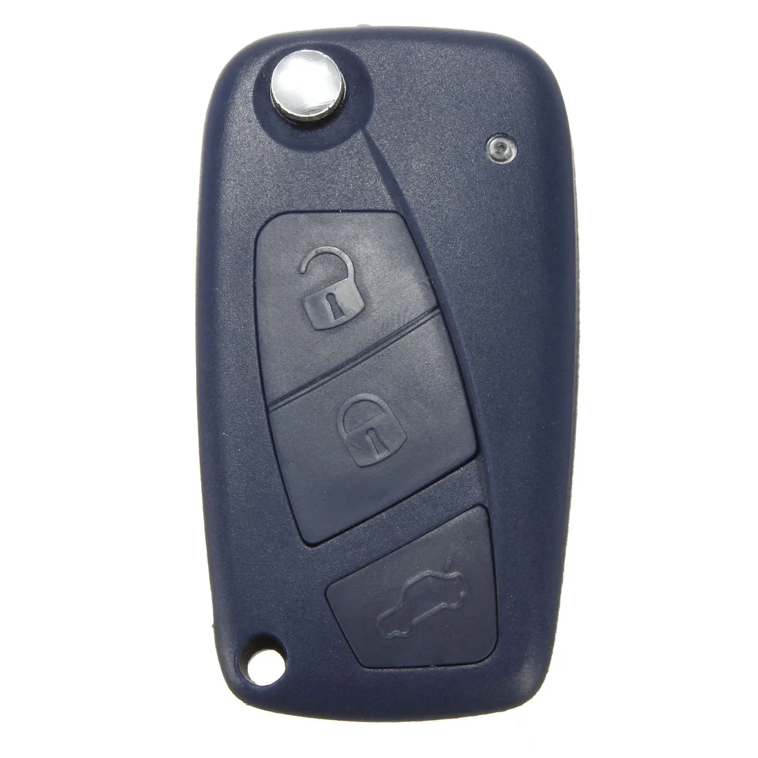 3 кнопки автомобиля складной пульт дистанционного ключа корпус Fob для Fiat Panda Punto Bravo темно-синий