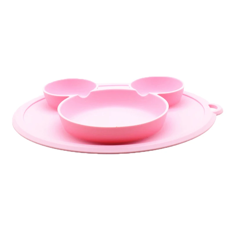 Baby Silicone Bowl Kids Plate With Suction BPA Free Infant Feeding Food Grade Tableware Cute Cartoon Children Dishes MBG0411