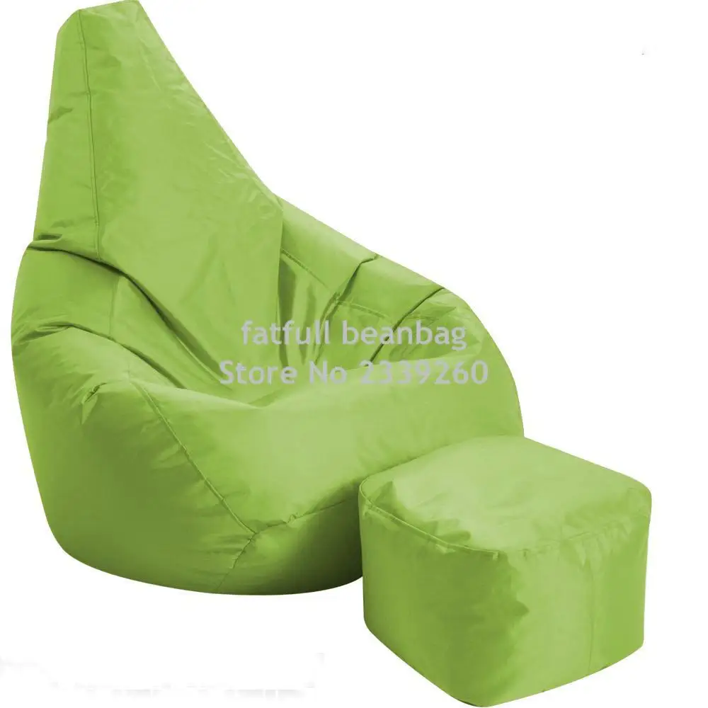 Cover only No Filler-RED WATERPROOF DROP BEAN BAG CHAIR, outdoor beanbag sofa