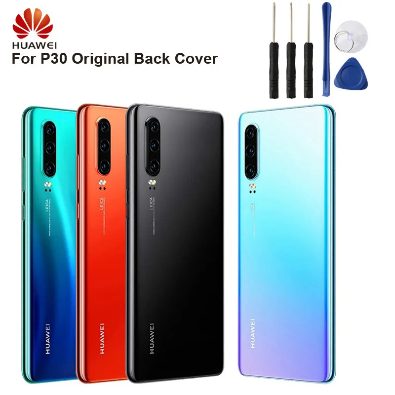 huawei, задняя батарея, стеклянная крышка, корпус двери для huawei P30, 6,1 дюйма, задняя крышка из стекла, чехол