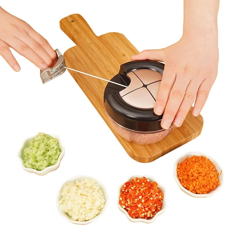 

3 Color Multi-function Mini Salt Grinder Portable Hand-grinding Ginger Garlic Crusher Chopping Food Device Machine Kitchen Tool