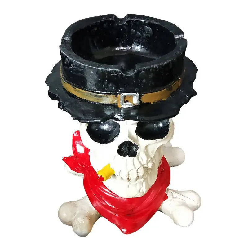 

1Piece 2colors Skull Ashtray for Car Creative Personality Cigarettes Ash Ashtray Car Decoration Home Furnishing Halloween Gifts