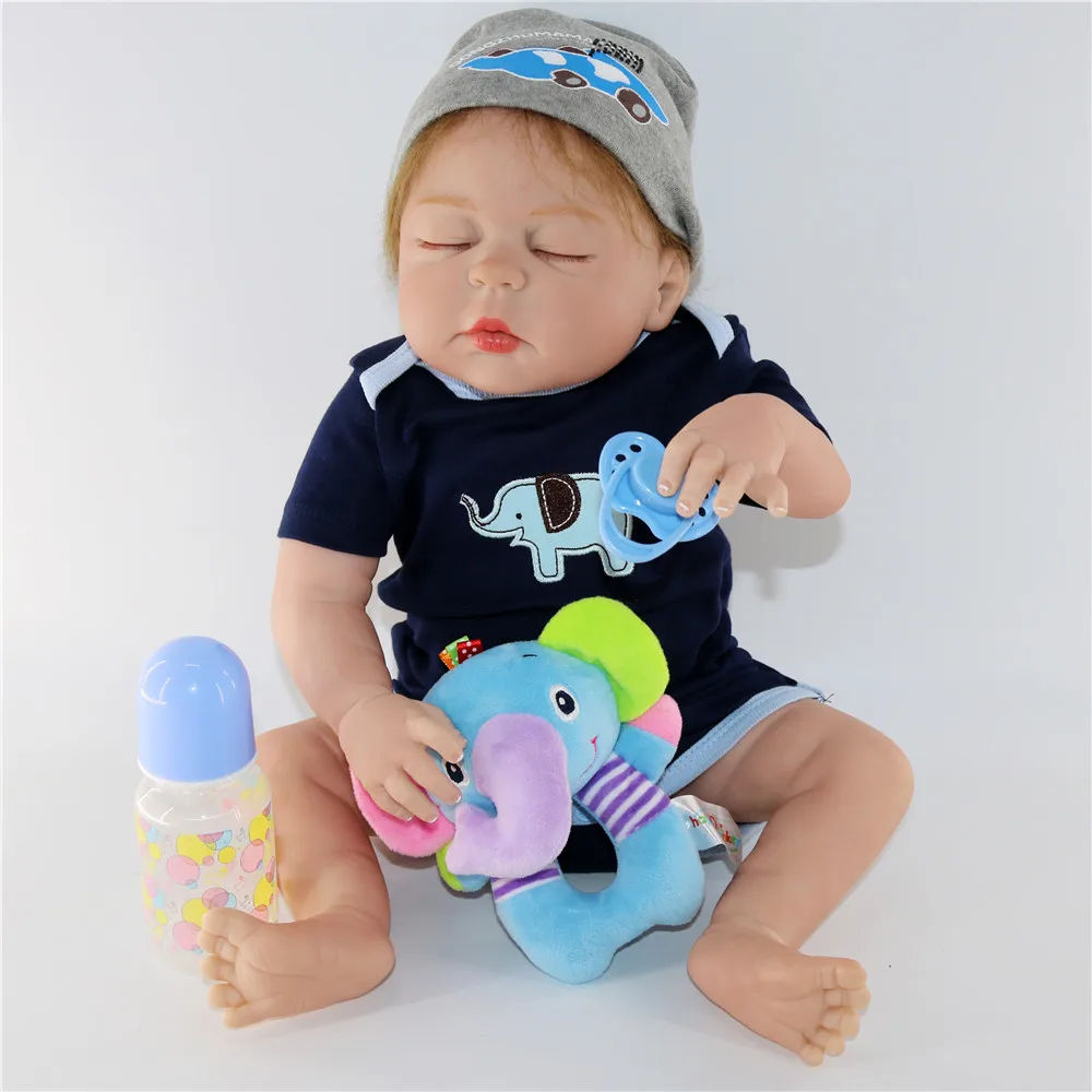 Кукла Reborn boy 23 дюйма 57 см силиконовая reborn menino детские игрушки для девочек подарок