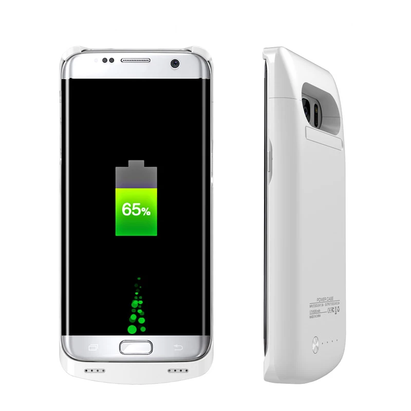 Günstig POWER Fall Ladegerät Zurück Batterieabdeckung Hohe Kapazität 5000 mAh Verlängerte Batterie Für Samsung Galaxy S7 Rand