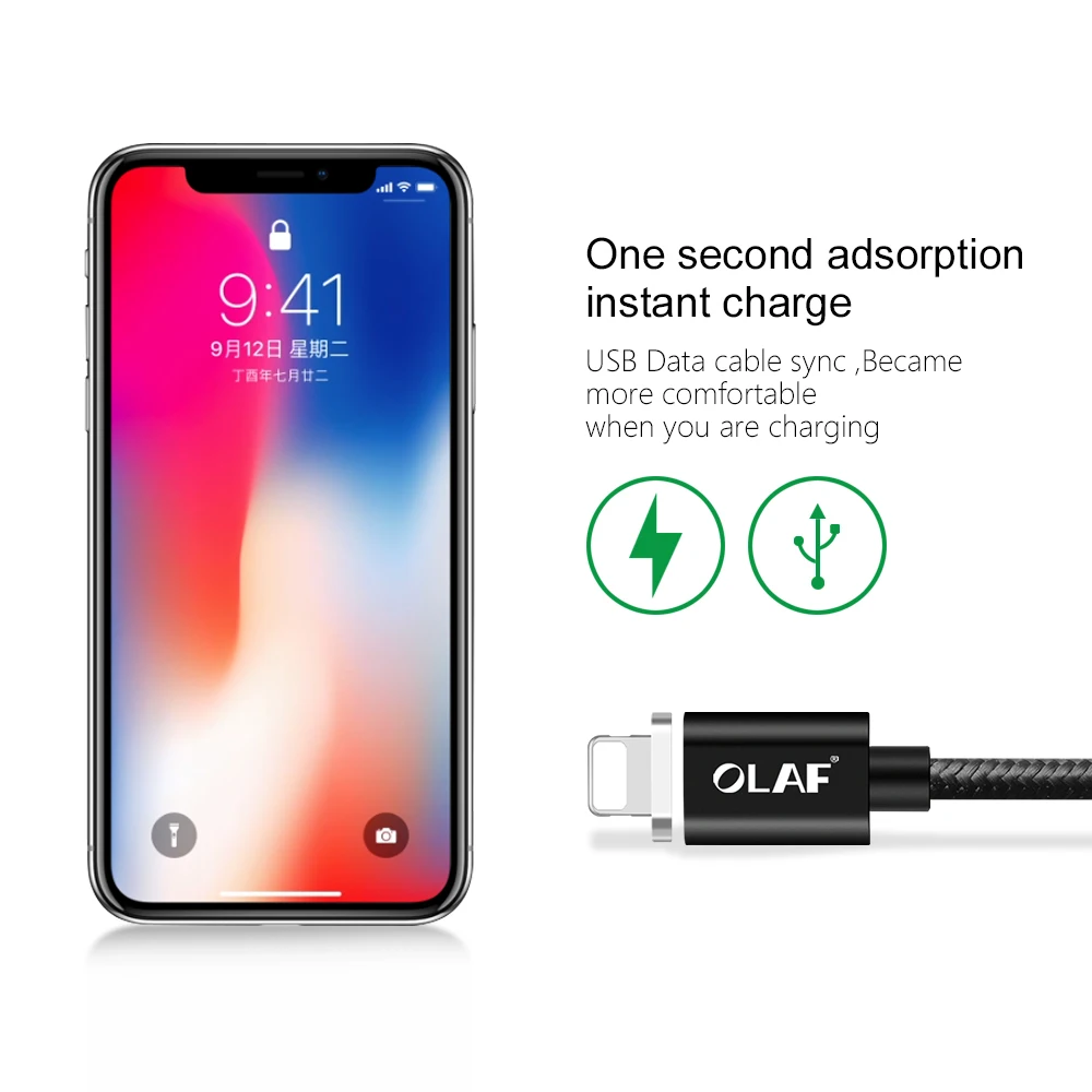 Магнитный кабель Олаф Micro USB, магнитный кабель для быстрой зарядки, кабель USB Type C, кабели для передачи данных для телефонов, Android, мобильный кабель для быстрой зарядки