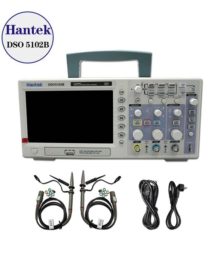 Hantek DSO5102B Цифровой осциллограф 100 МГц 1GSa/s лучше, чем ADS1102CAL