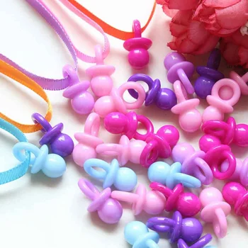 

Mini Plastic Pacifiers Nipple 20pcs/pack Baby Shower Favor Filler Nursery Gift Toy Pacifier Beads