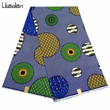 Лидер продаж молодой Цвет полиэстер воск ткань для вечерние платье 6 ярдов Высокое качество швейная ткань S1024-11