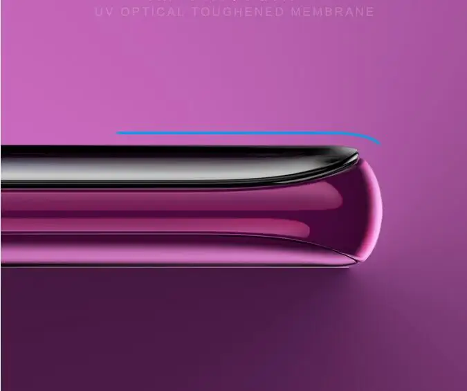 Новейший УФ жидкий Полный Клей закаленное стекло протектор экрана для OPPO Find X 1 большой светильник для Oppo Find X UV стекло