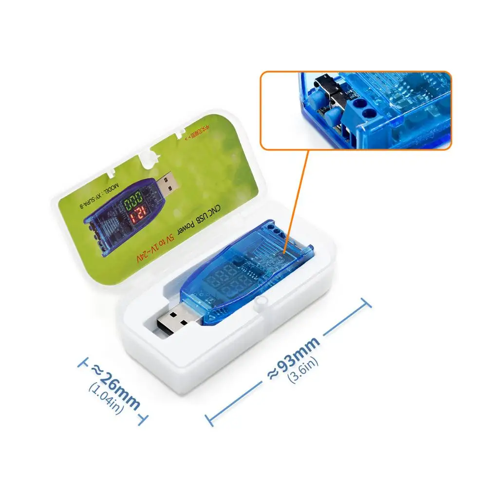 DC CNC USB понижающий источник питания регулятор напряжения модуль 5В до 3 в 9В 12В 24В