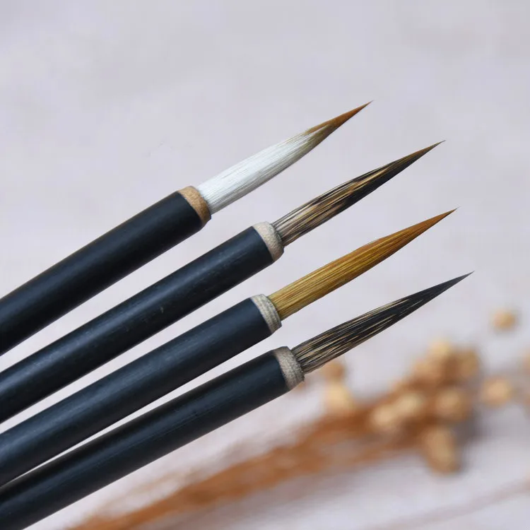 

Luxuriou Mouse Whisker Brush Pen Set Chinese Calligraphy Brush Wolf Hairs Brush Landscape Painting Claborate-style Painting Pen