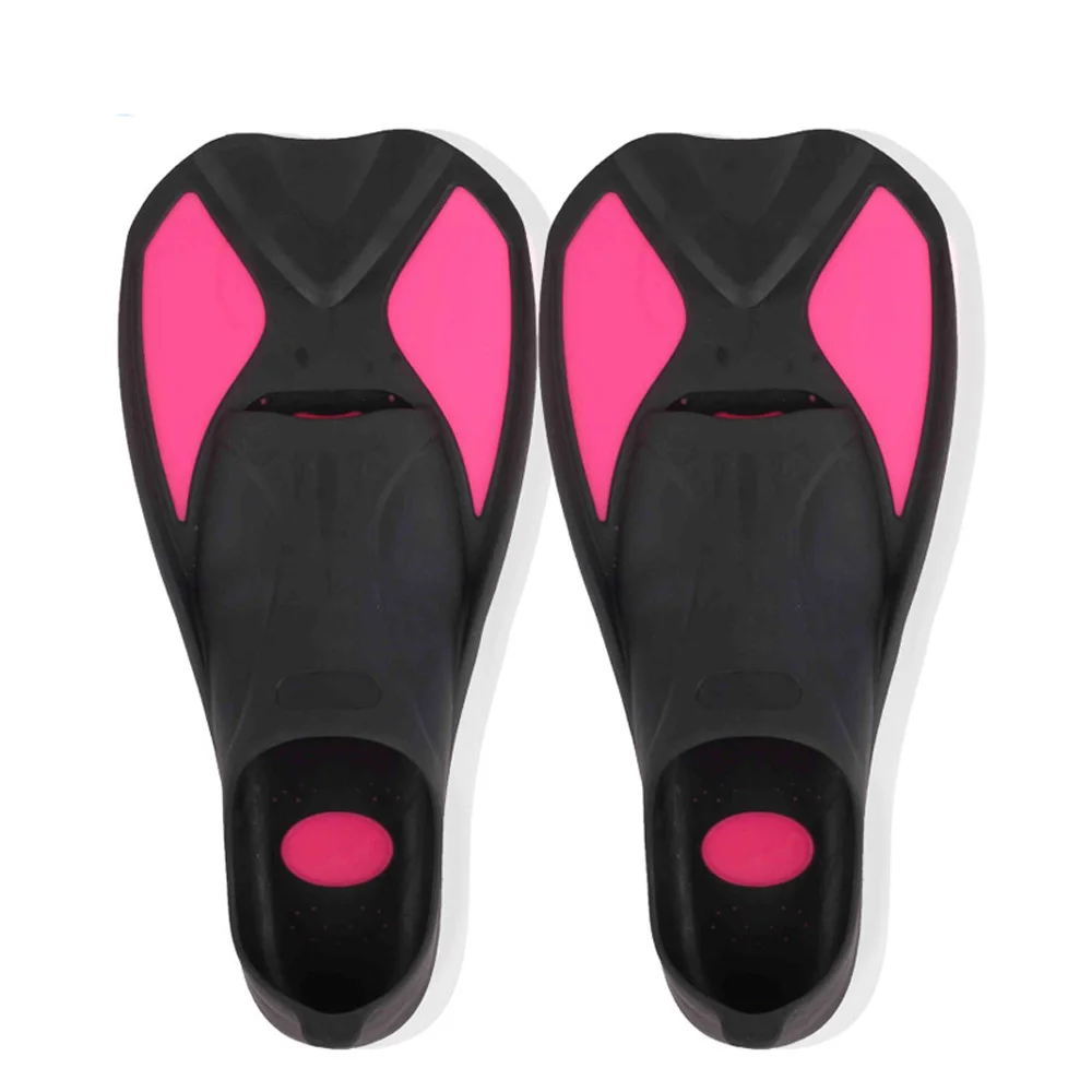 Short Rubber Diving Fins Foot Pocket Snorkeling Fins and flippers Top