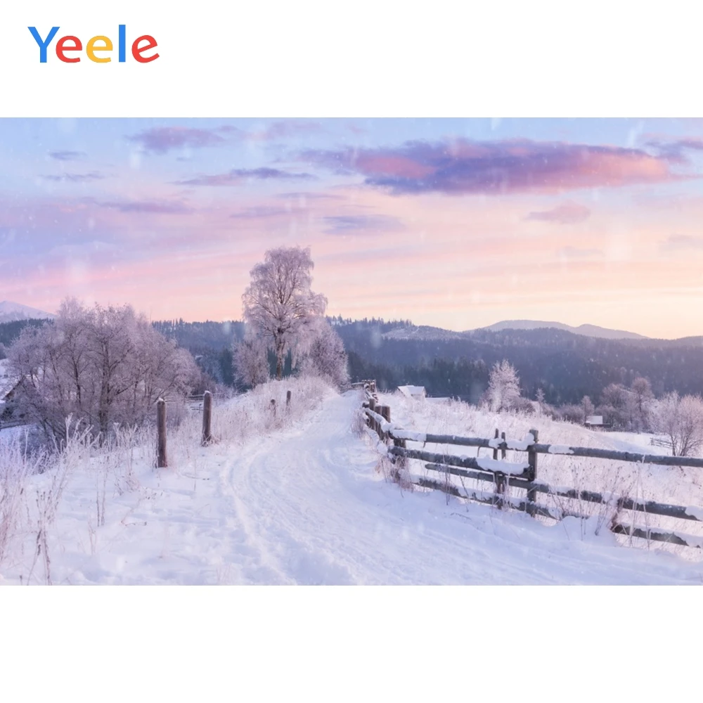 

Yeele Winter Scenery Nice Sky Snow Mount Room Decor Photography Backdrops Personalized Photographic Backgrounds For Photo Studio