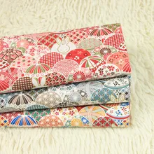 Наполовину ярдовая позолоченная Мягкая тонкая хлопковая ткань с принтом кролика, ручная работа, сумка для одежды, платье, детская одежда, хлопок, B266