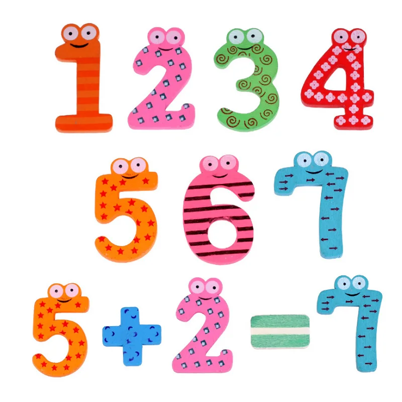 

1 Set Colourful 15 Number Cartoon Animals Wooden Fridge Magnet Multi-role Education Learn Wall Sticker Novelty Cute Kid BabyToy