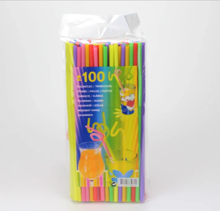 

Funny colorful Drinking Straw Party Birthday Colors kids birthday wedding party decoration drinking Straws