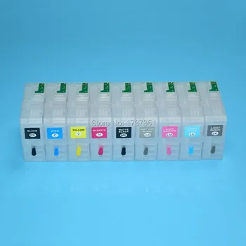

9color 80ml T5801 T5801-T5809 refill ink cartridge with chip sensor for Epson Stylus Pro 3880