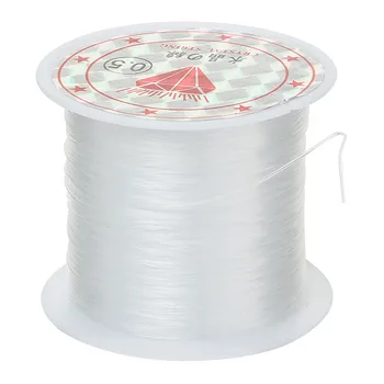 

1 Roll 22M 0.5mm Clear Nylon White Stretchy Wire Cord String Thread For DIY Necklace Bracelet Jewelry Making