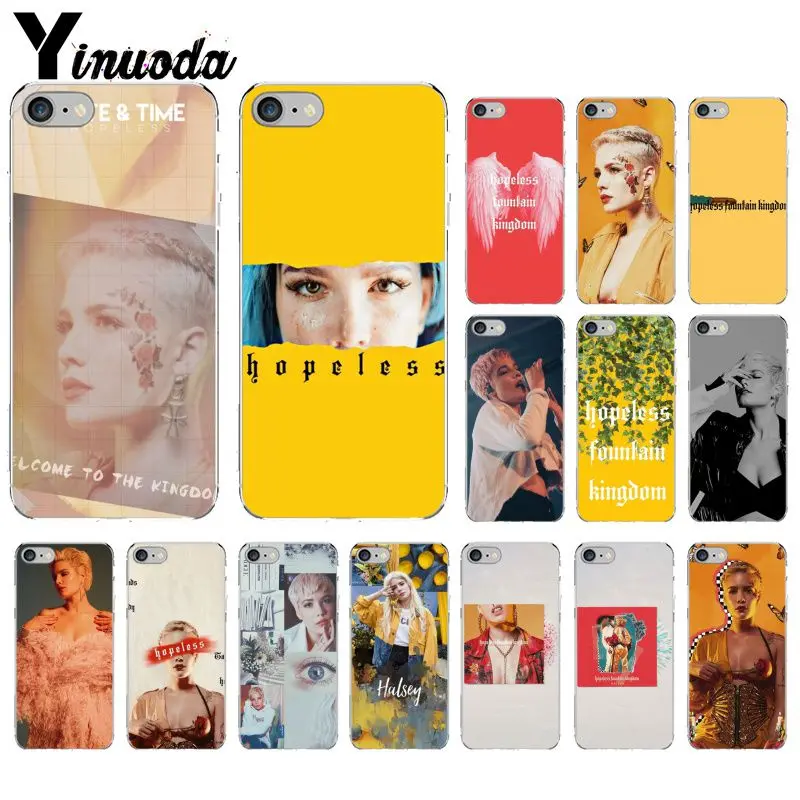 Halsey Hopeless Fountain Kingdom TPU Прозрачный чехол для телефона iPhone X XS MAX 6 6s 7 7plus 8 8Plus 5 5S SE XR |