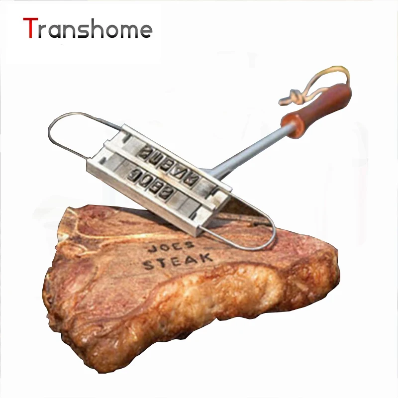 Creative Steak Meat Barbecue BBQ Meat Branding iron with changeable