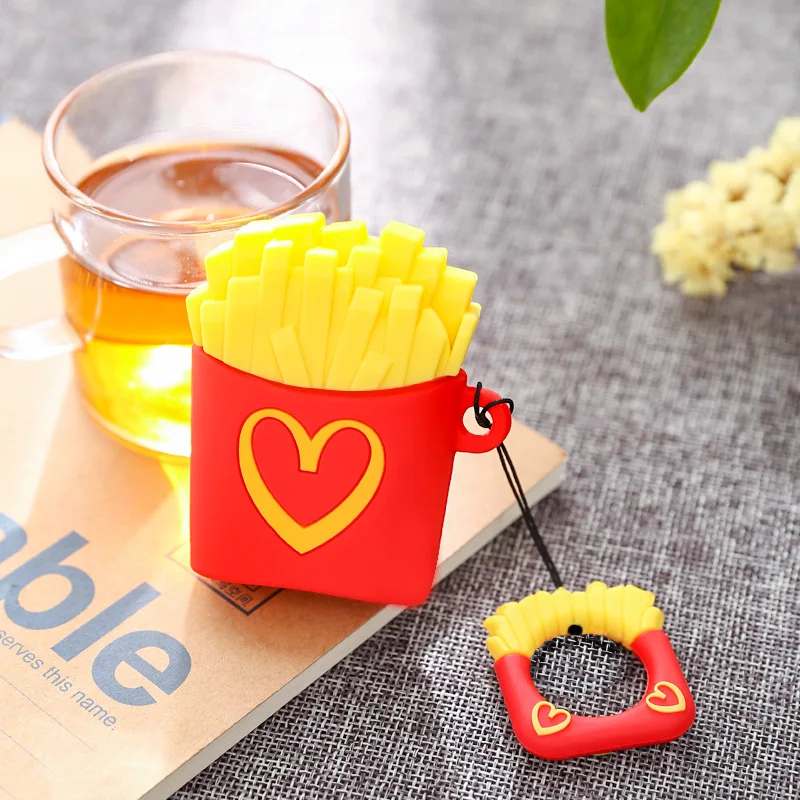 

Cartoon Food Wireless Bluetooth Earphone Case For Apple AirPods Silicone Charging Headphones Cases For Airpods Protective Cover