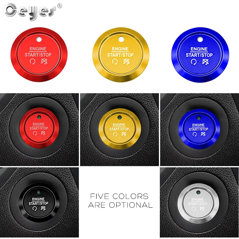 Car Start Engine Button Key Ring for FORD (39)