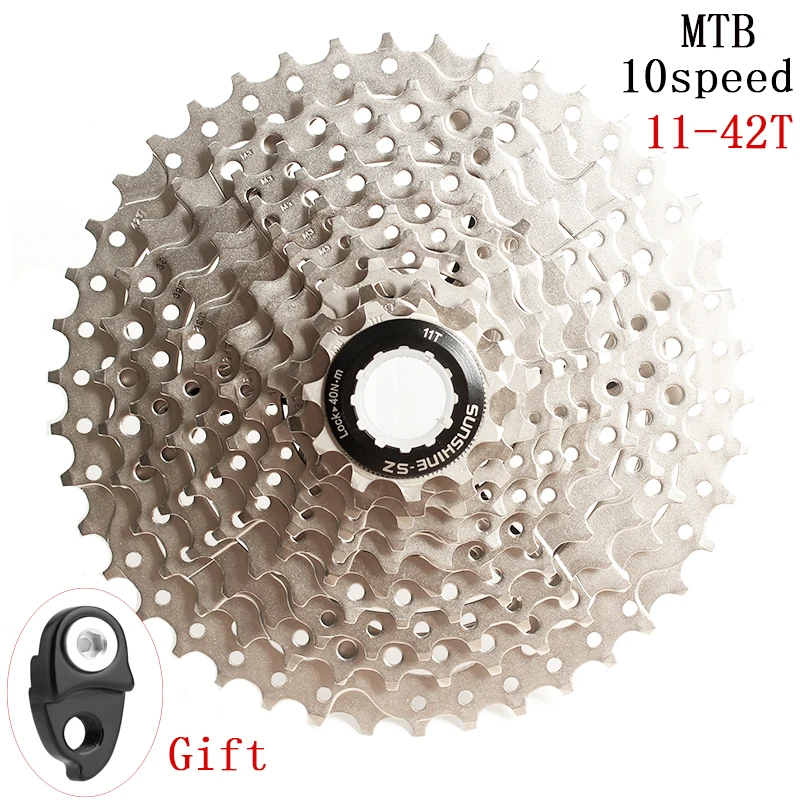 SUNSHINE-SZ велосипед Freewheel 10 S скорость 11-42T MTB Кассета для горных велосипедов части