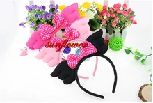 Angel Wings Fairy Bowknot Headband Head Band Fancy Dress Decor