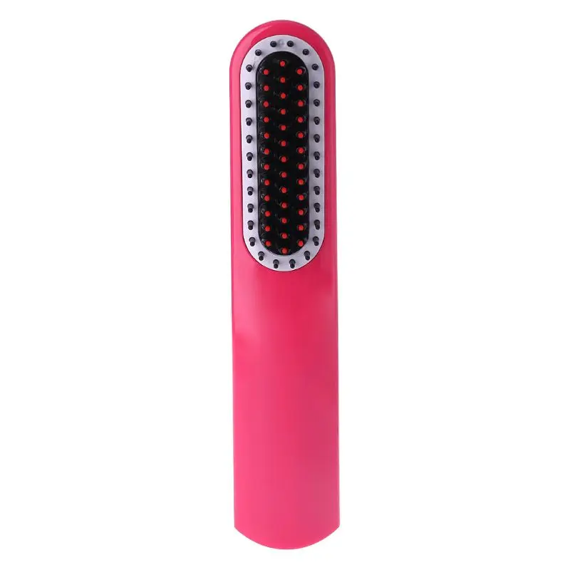 

New 1PC Cordless USB Rechargeable Electric Comb Hair Straightener Irons Brush Styling T