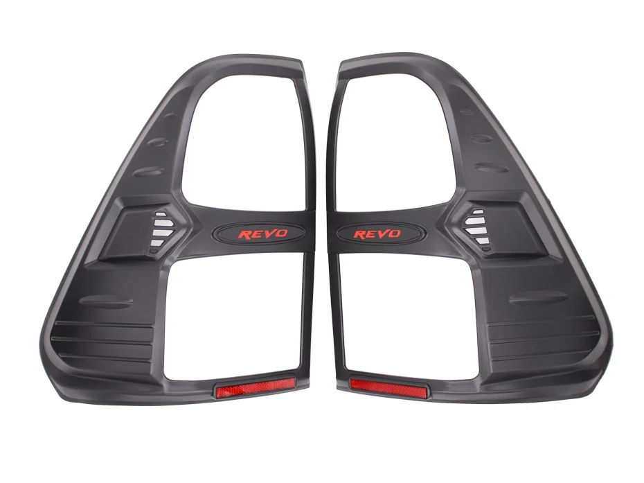 Аксессуары Hilux REVO задняя крышка для Toyota Hilux ABS черное декоративное матовое покрытие автомобиля внешние задние каркасы фонарей