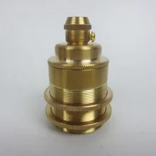 Ретро люстра в форме кольца лампа E27 полностью резьбовые Чистая медь металл гнезд ламп