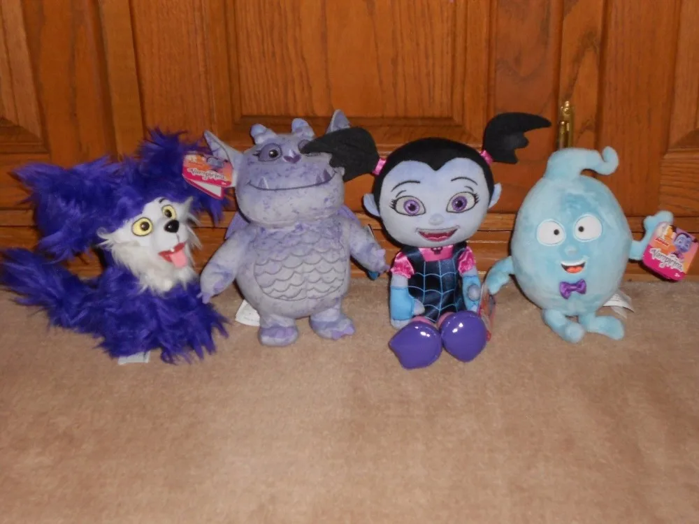 SET OF 4 VAMPIRINA, WOLFIE, GREGORIA, & DEMI JR VAMPIRINA PLUSH DOLL