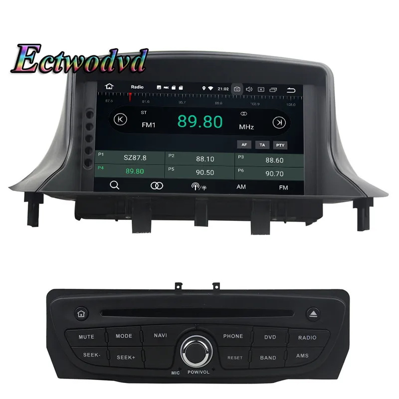 Perfect Ectwodvd Octa Core 4G Android 8.0/Quad Core Android 8.1 Car Multimedia DVD Player For Renault Megane III Fluence 2009-2016 6