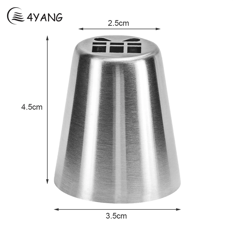 4 Ян 1 шт. Кондитерские сопла из нержавеющей стали русская глазурь Трубопроводы Сопла Кондитерские украшения Советы Украшение для торта, Кухня Аксессуары