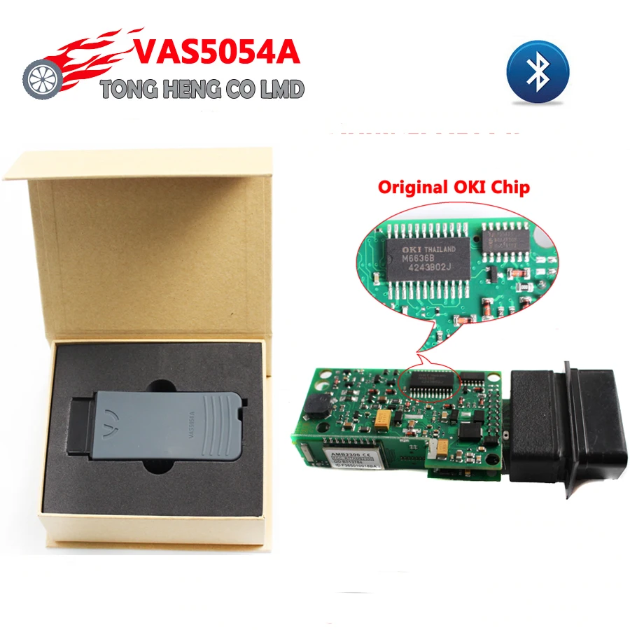 Акция! VAS5054A VAS5054 ODIS 5.1.3 с оригинальным чипом OKI VAS 5054A оригинальный Bluetooth 5054 лучшим