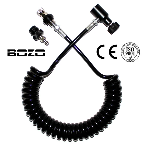 

pcp airsoft paint equipment Coil Remote Hose Thick line 3.5 WITH Slide Check and quick disconnect paintball New