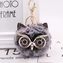 New Mini Plush Real owl Fur Ball keychain Soft Toys Cute Fashion Kids Plush Dolls pompom fluffy Charm Baby For Girls Women gift New Mini Plush Real owl Fur Ball keychain Soft Toys Cute Fashion Kids Plush Dolls pompom fluffy Charm Baby For Girls Women gift