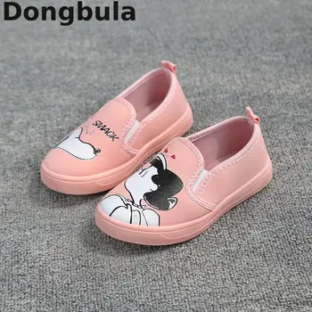 

Spring New Kids Shoes For Girl Cartoon Graffiti Canvas Shoes Children's Sneakers For Baby Casual Toddler Comfortable Sport Shoes
