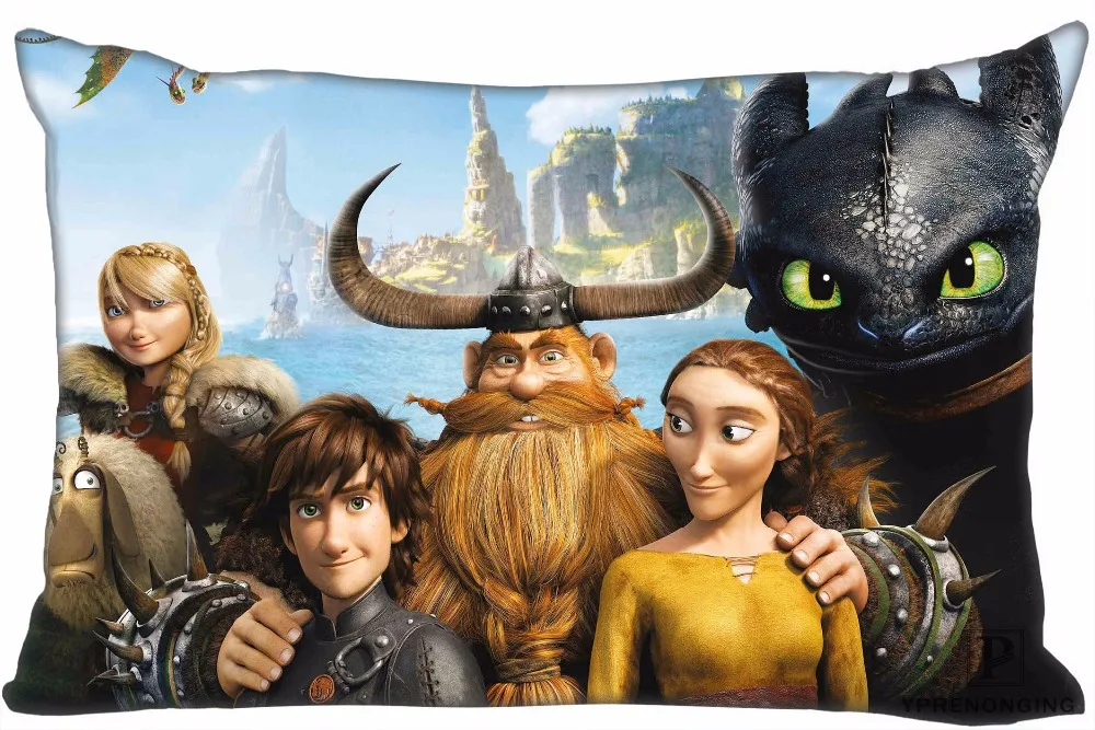 

Best Custom Pillow Case How To Train Your Dragon Rectangle Pillowcases zipper 35x45cm (One Side Print)180516-01