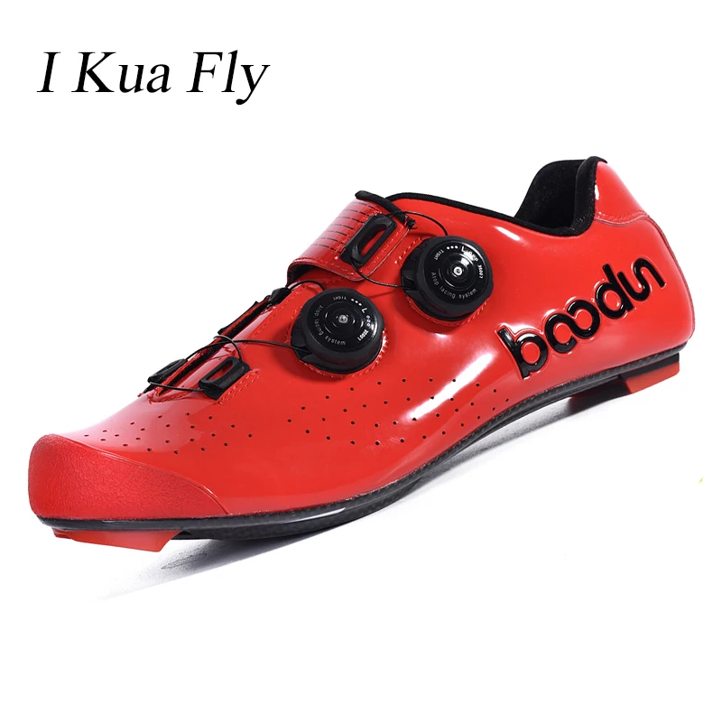 

2019 New Carbon Fiber Road Cycling Shoes Double Spine Buckle Ultralight Bicycle Shoes Self-Locking Bike Sneaker z4