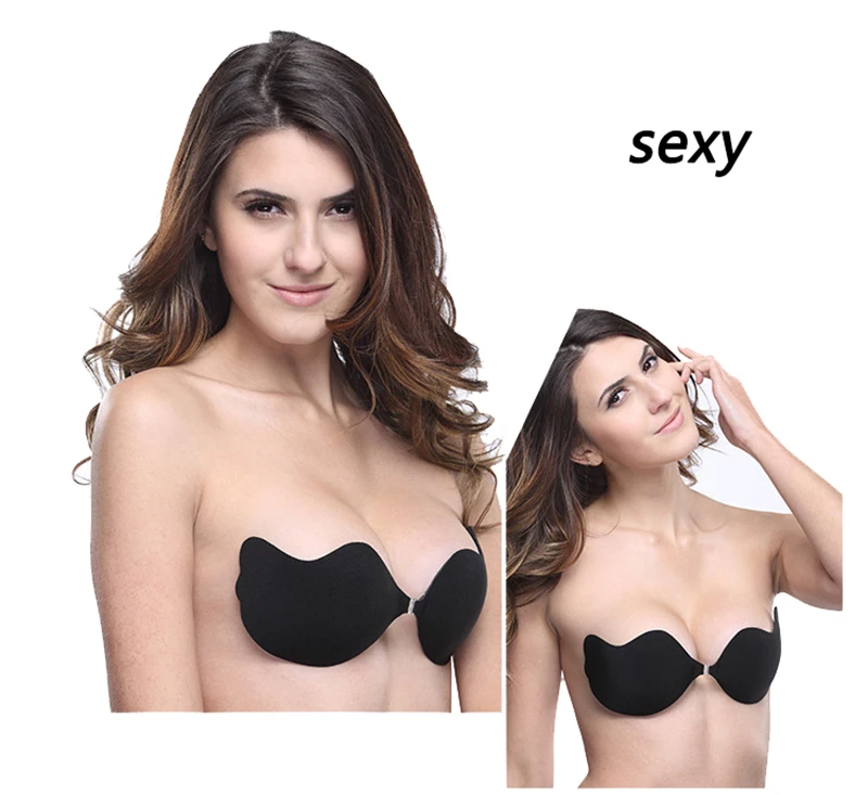 wireless bra POINTOUCH Sexy Strapless Breathable Bras Backless Women Underwear Silicone Push Up Invisible Wire Free Wedding Party Brassiere plus size bras