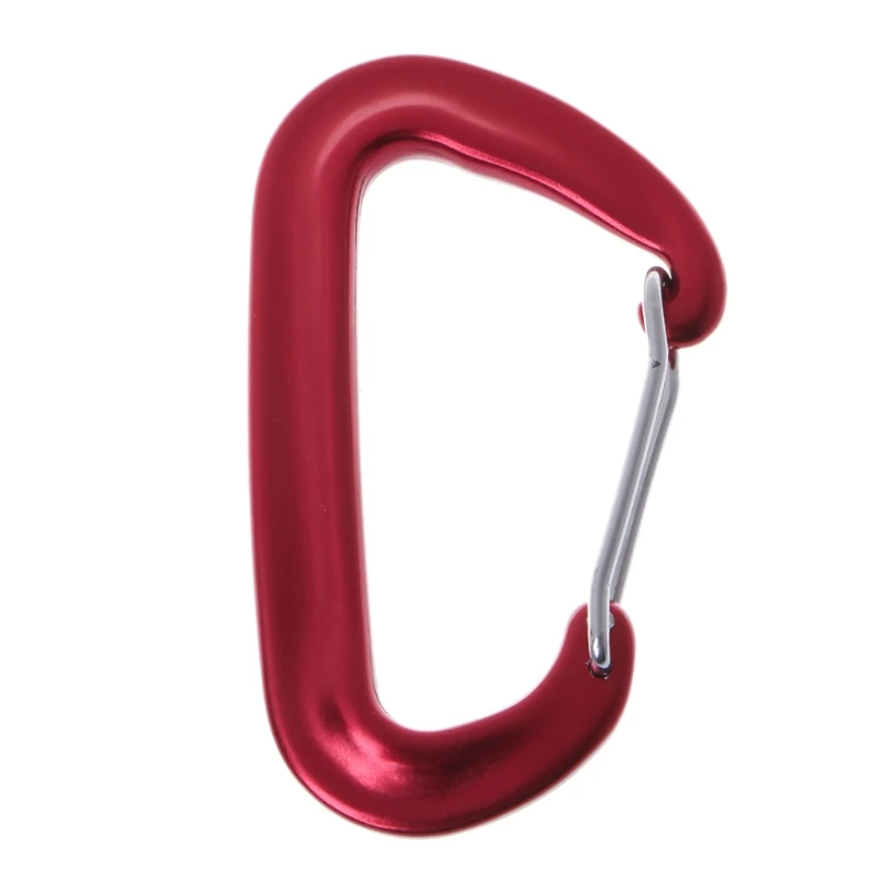 

Aviation Aluminum 12KN Carabiner D Shaped Hammock Safety Balance Buckle Clasp