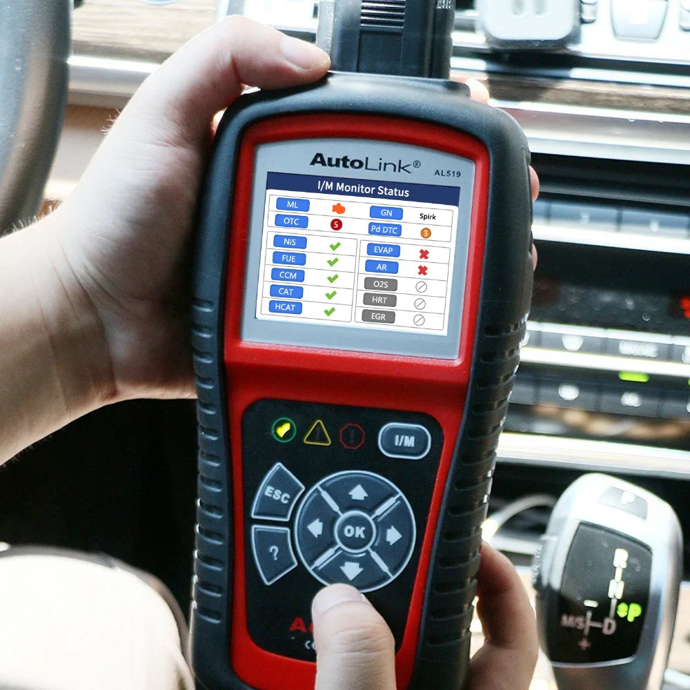 Autel AutoLink AL519 Расширенный OBD2 автоматический сканер считыватель кодов инструмент