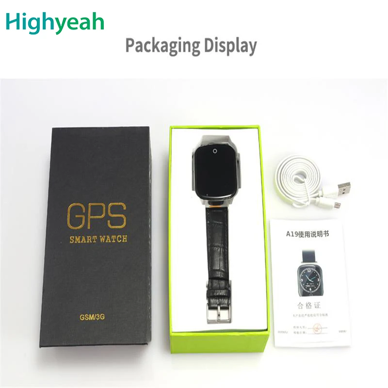 Smart Watch Kids GPS Wristwatch A19 3G WIFI GPS Locator Tracker Smartwatch Baby Mini Watch With Camera For IOS Android Phone