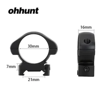 Ohhunt тактические стальные кольца для прицела 2 шт. 30 мм Диаметр средний профиль Пикатинни кольца для прицела Weaver Для охотничьей винтовки прицел